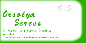 orsolya seress business card